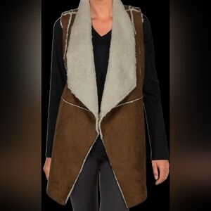 Natural Reflections Brown and Cream Teddy Jacket